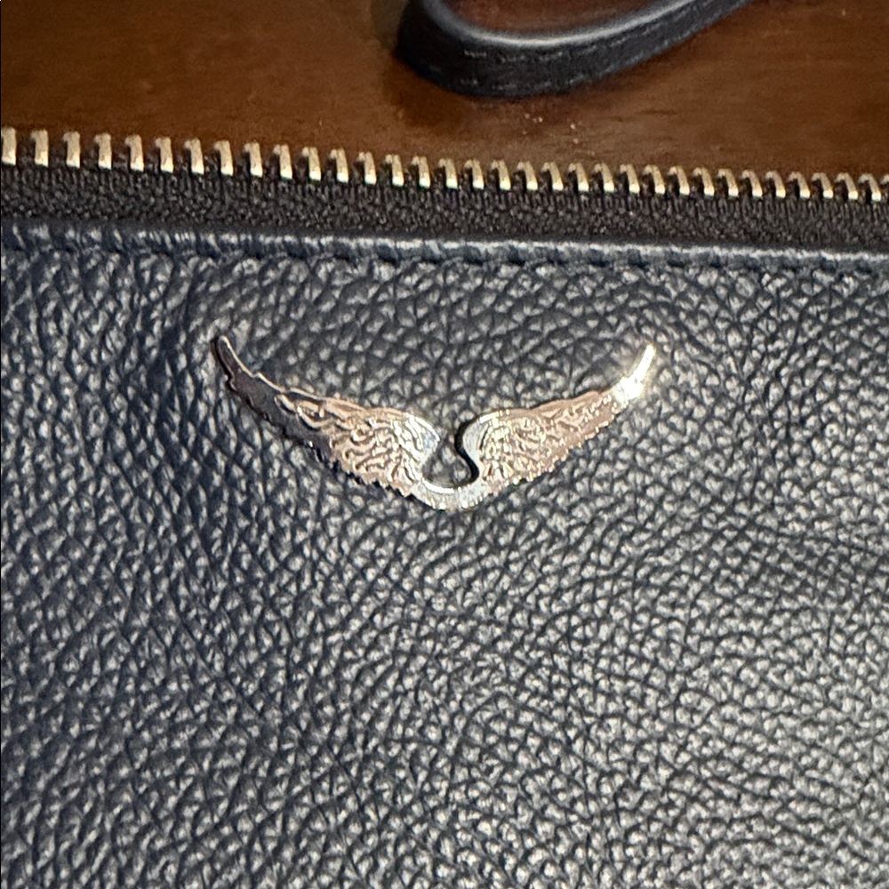 Zadig & Voltaire Navy Wristlet Clutch - Picture 2 of 4